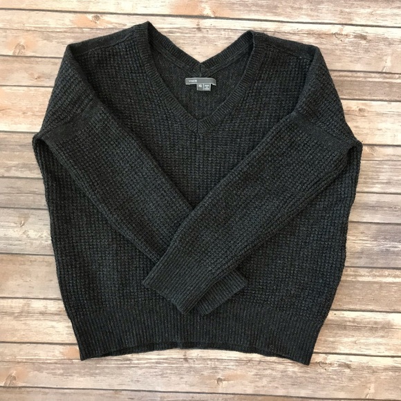 Vince Sweaters - Vince | Cashmere Waffle Knit Double V Neck Sweater